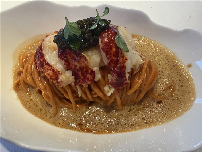 loibster with pasta